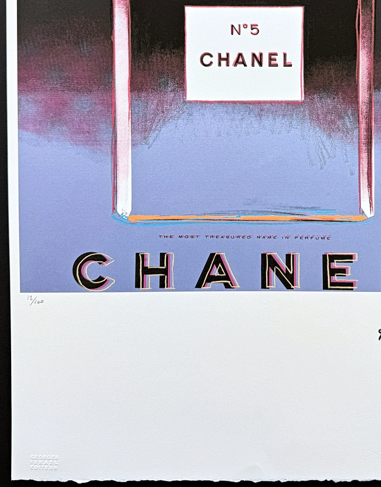 Andy Warhol - Chanel černo-modrý x/100 - edice Leo Castelli s certifikátem
