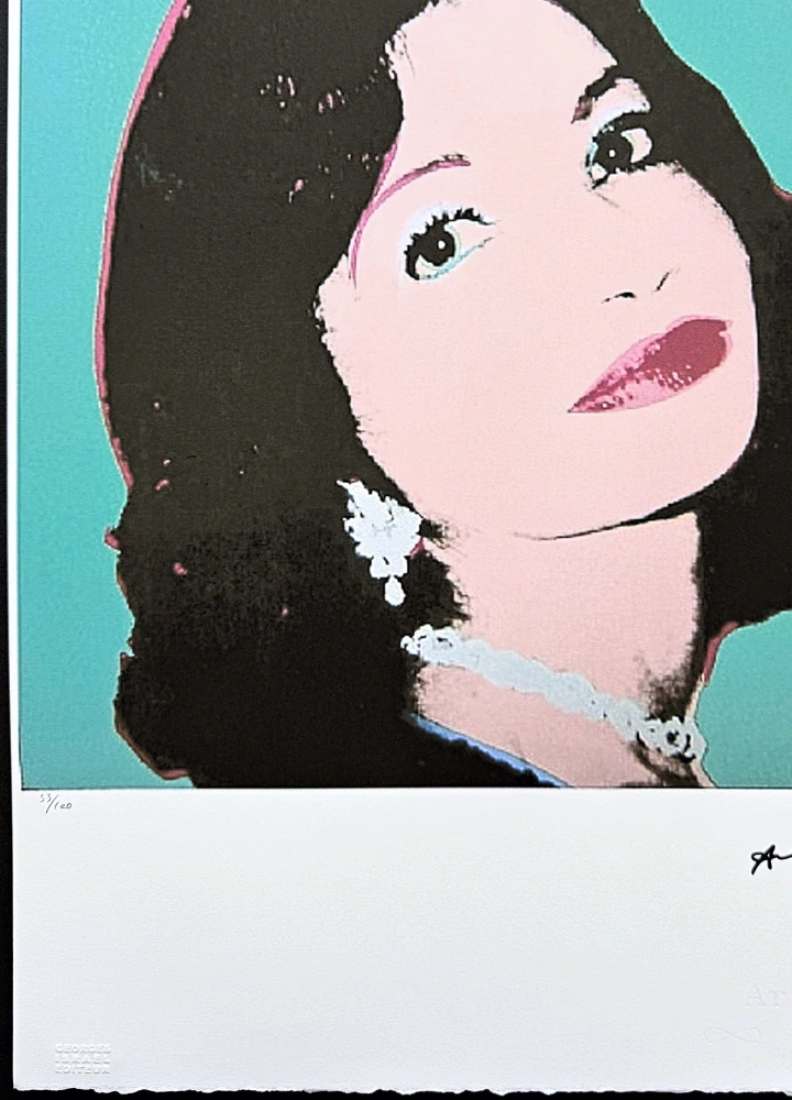 Andy Warhol - Female Portrait x/100 - edice Leo Castelli s certifikátem