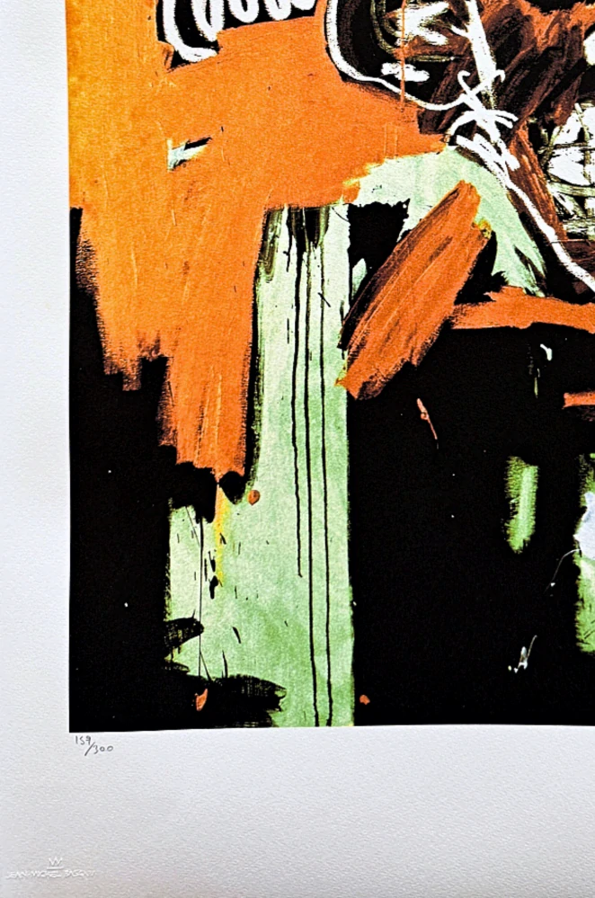 Jean-Michel Basquiat - Head in gold II x/300 - limitovaná edice, signováno, 50x70cm 