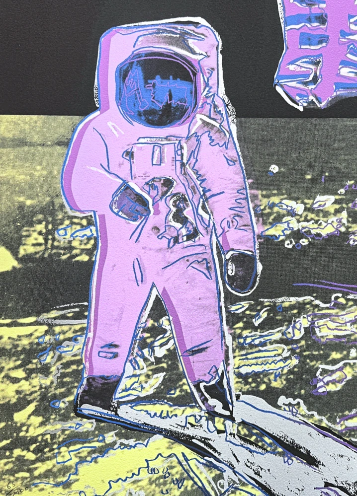 Andy Warhol - Moonwalk IV x/2400 - 60x60cm, limitovaná edice CMOA s certifikátem