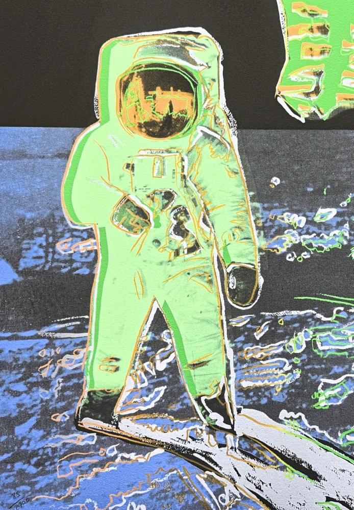 Andy Warhol - Moonwalk IX x/2400 - 60x60cm, limitovaná edice CMOA s certifikátem