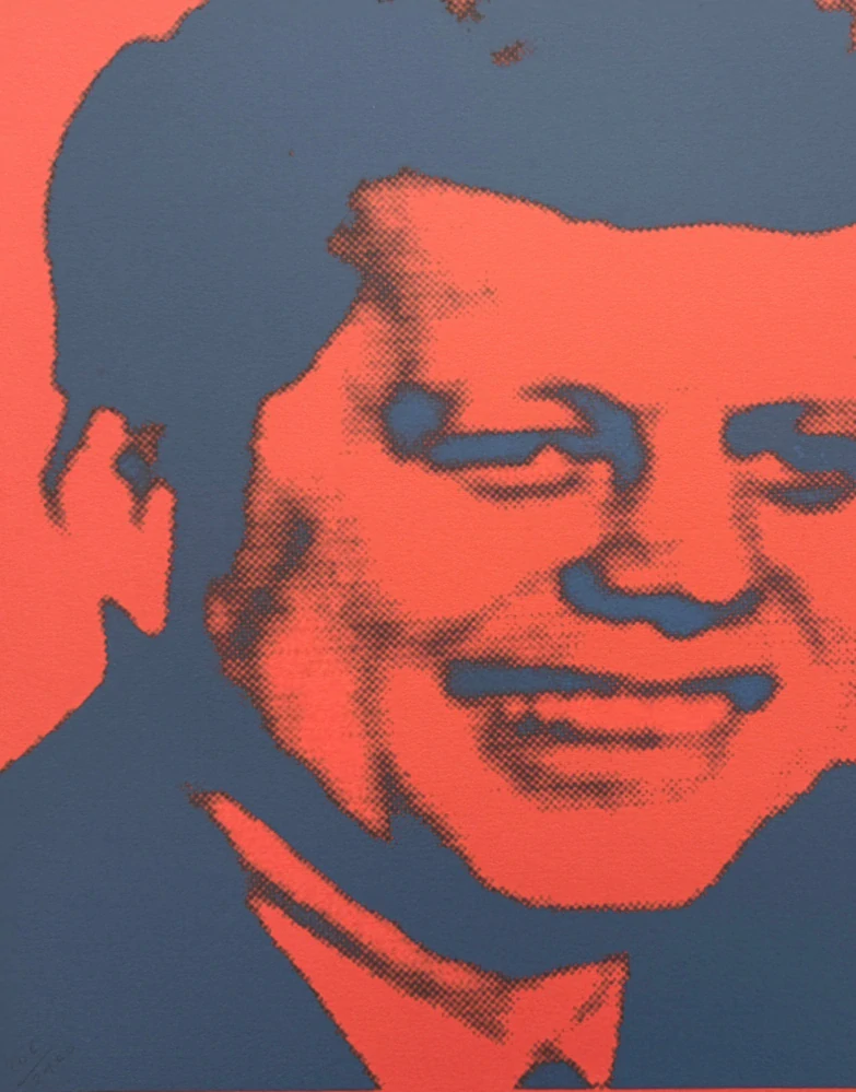 Andy Warhol - John F Kennedy x/2400 - 60x60cm, limitovaná edice CMOA s certifikátem