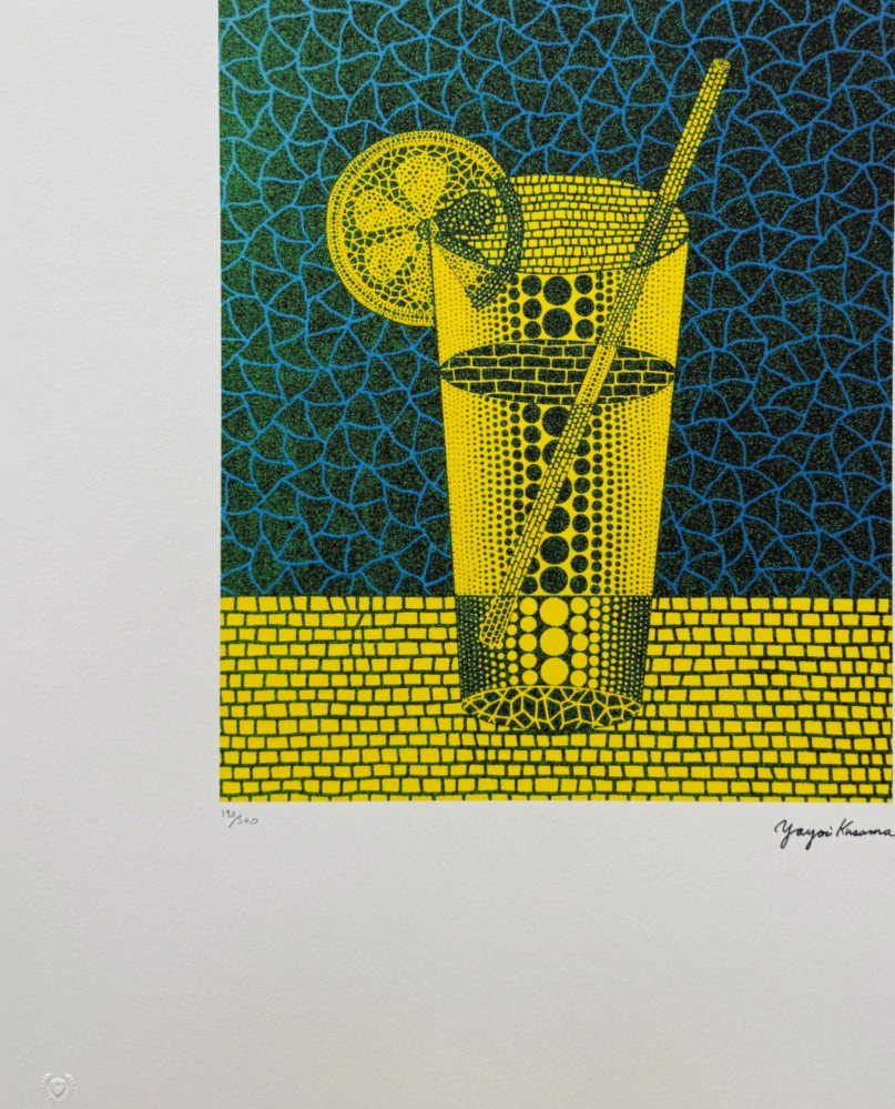 Yayoi Kusama - Lemon Squash x/500 - signováno, číslovaná edice, 50x65 cm