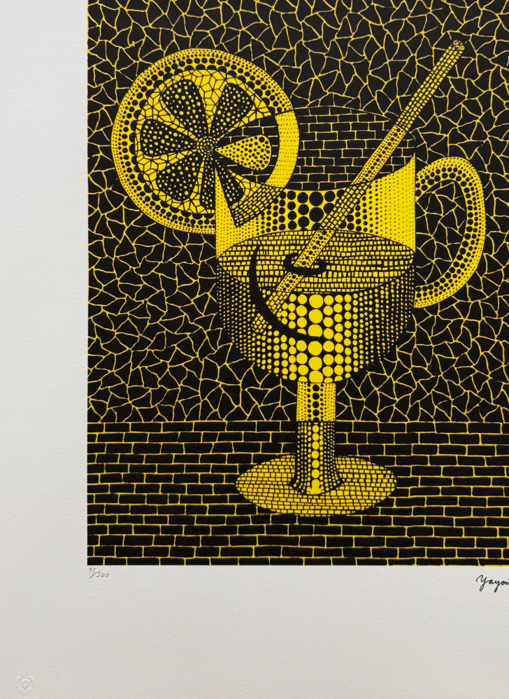 Yayoi Kusama - Squash in Yellow x/500 - signováno, číslovaná edice, 50x65 cm