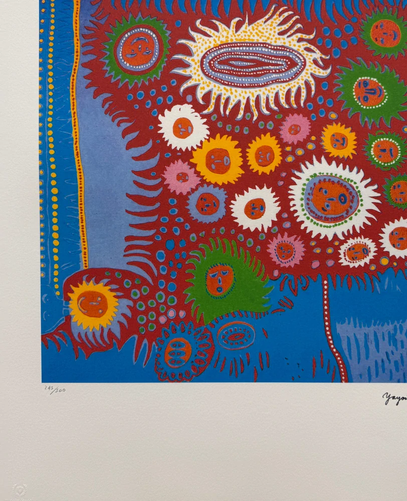 Yayoi Kusama - Waves IV x/500 - signováno, číslovaná edice, 50x65 cm