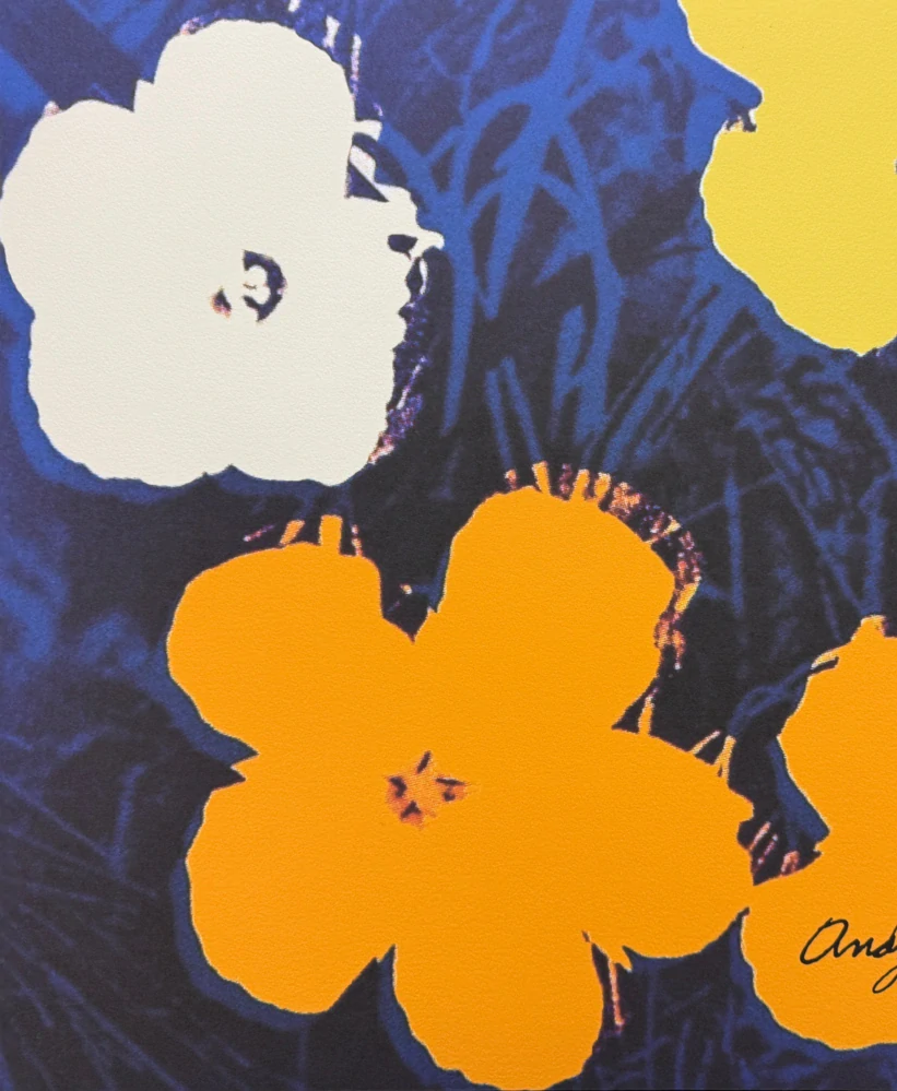 Andy Warhol - Flowers II x/2400 - 60x60cm, limitovaná edice CMOA s certifikátem