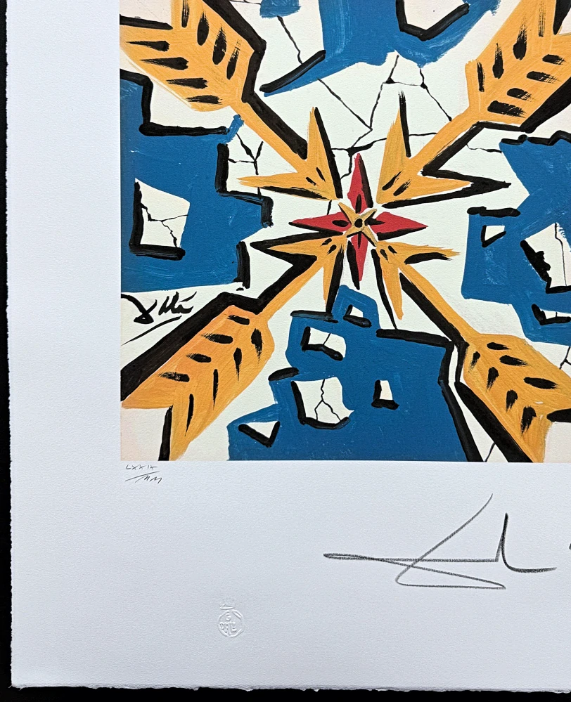Salvador Dalí - Abstract Star Composition - signováno, limitovaná edice, 50x66cm