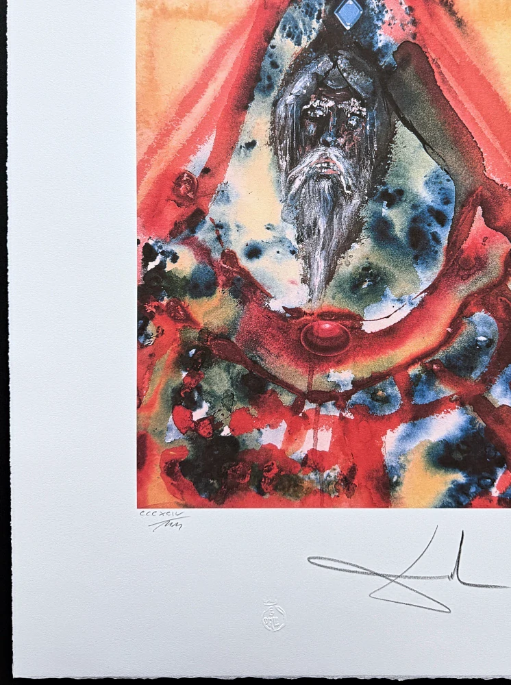Salvador Dalí - Nebuchadnezzar King of Babylon -  signováno, limitovaná edice, 50x66cm