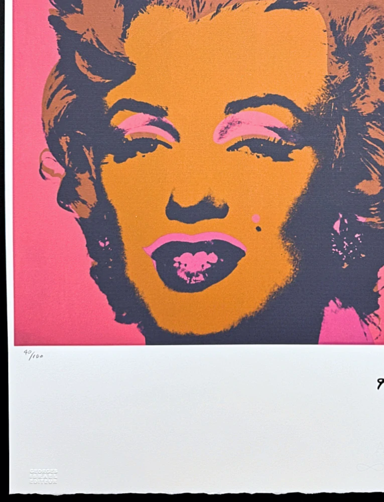 Andy Warhol - Marilyn Monroe sytě růžová x/100 - edice Leo Castelli s certifikátem