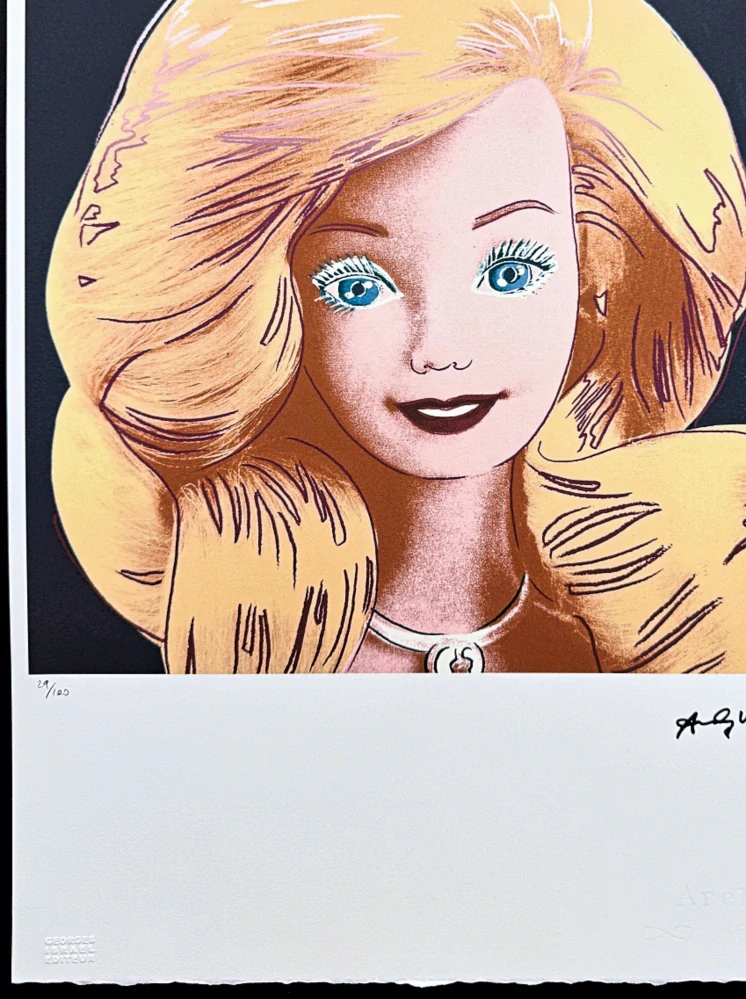 Andy Warhol - Barbie x/100 - edice Leo Castelli s certifikátem