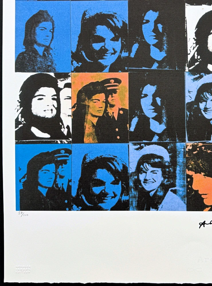 Andy Warhol - Sixteen Jackies x/100 - edice Leo Castelli s certifikátem