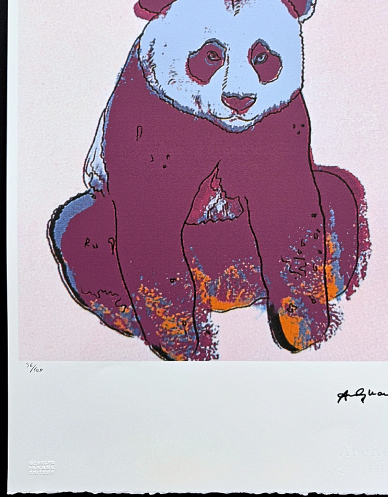 Andy Warhol - Giant Panda III x/100 - edice Leo Castelli s certifikátem