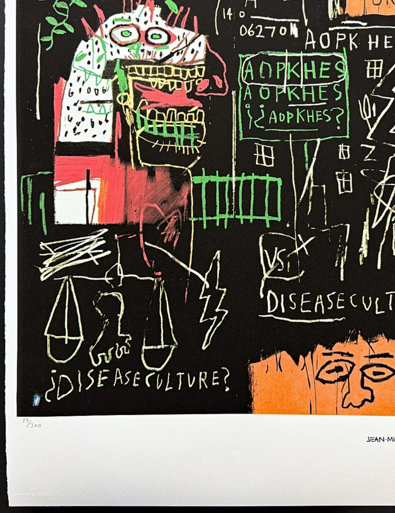 Jean-Michel Basquiat - Separation of the K x/300 - limitovaná edice, signováno, 50x70cm