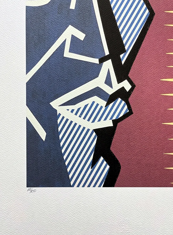 Roy Lichtenstein - Face II - signováno, 35x50cm, limitovaná edice 118/150