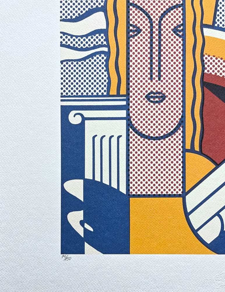 Roy Lichtenstein - Modern Art - signováno, 50x35cm, limitovaná edice 76/150
