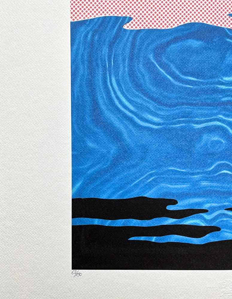 Roy Lichtenstein - Moonscape - signováno, 50x35cm, limitovaná edice 62/150