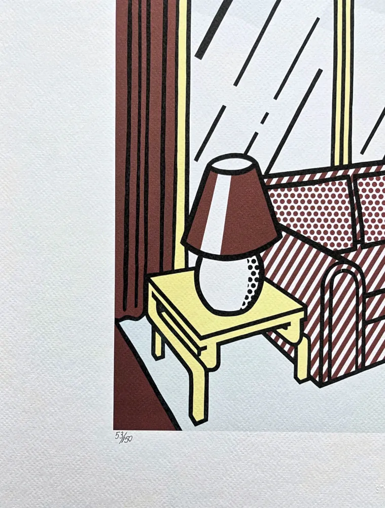 Roy Lichtenstein - Red Lamps - signováno, 50x35cm, limitovaná edice 53/150