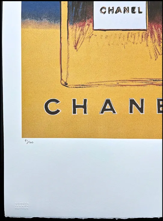 Andy Warhol - Chanel žluto-modrý 41/100 - edice Leo Castelli s certifikátem