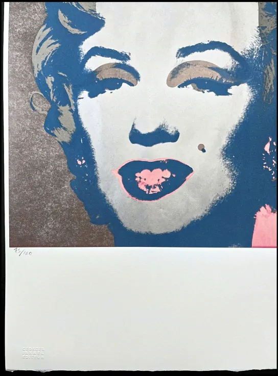 Andy Warhol - Marilyn Monroe hnědá x/100 - edice Leo Castelli s certifikátem