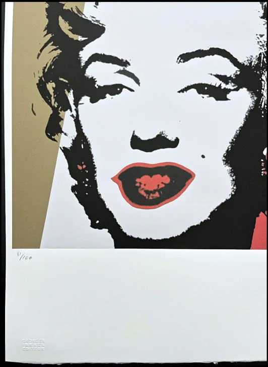 Andy Warhol - Marilyn Monroe ve dvou pruzích x/100 - edice Leo Castelli s certifikátem