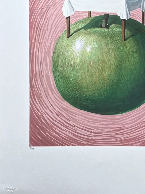 René Magritte - Table de Pommes 58/100 - limitovaná edice, 50x70cm