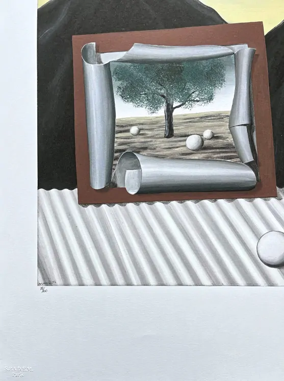 René Magritte - The Signs Of Evening 78/100 - limitovaná edice, 50x70cm