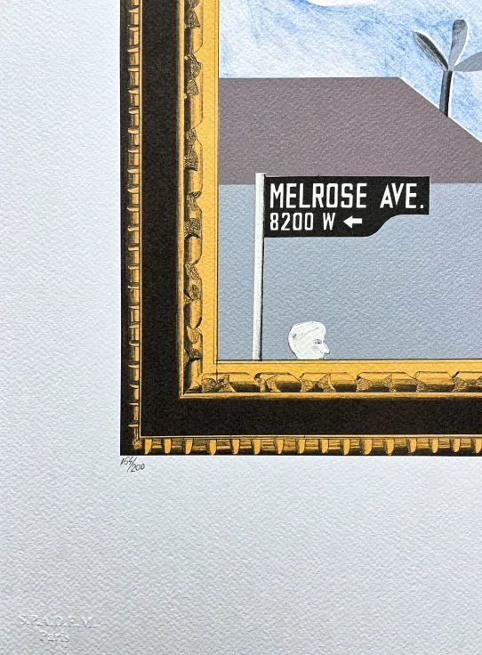 David Hockney - Melrose Avenue 164/200 - limitovaná edice, s certifikátem, 35x50 cm