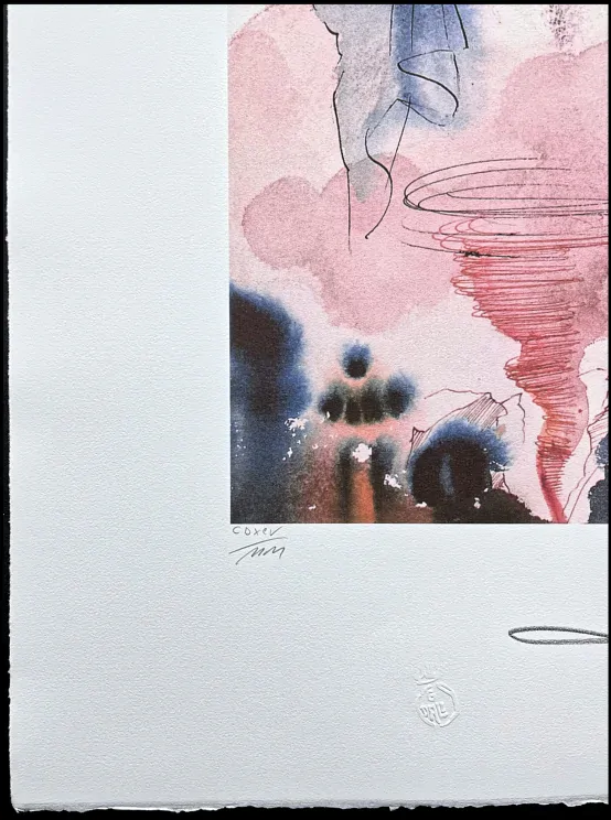 Salvador Dalí - Tornado - signováno, limitovaná edice, 50x66cm