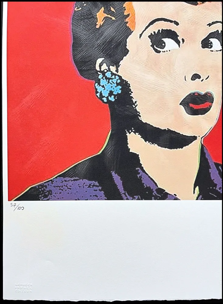 Andy Warhol - Lucille Ball x/100 - edice Leo Castelli s certifikátem