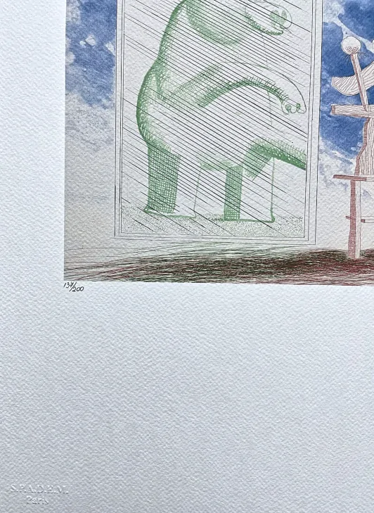 David Hockney - A Picture of Ourselves 137/200 - limitovaná edice, s certifikátem, 35x50 cm