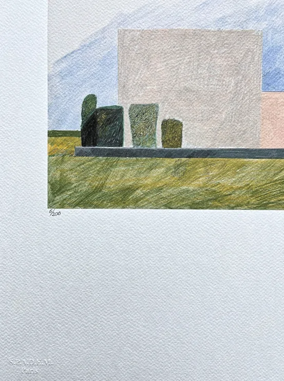 David Hockney - Los Angeles 6/200 - limitovaná edice, s certifikátem, 35x50 cm
