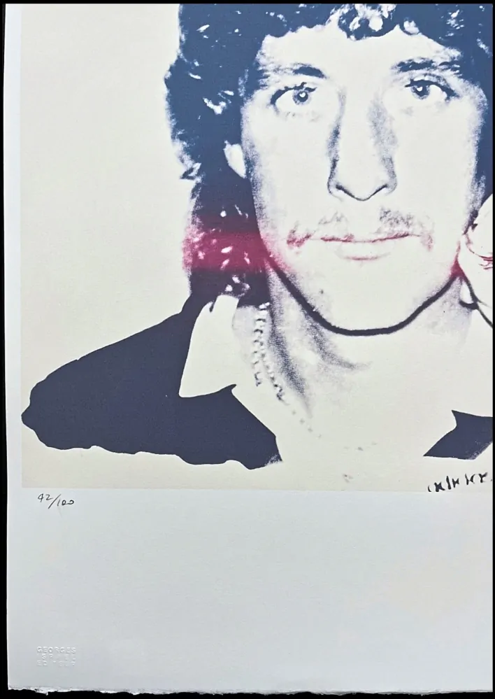 Andy Warhol - Harald Schumacher x/100 - edice Leo Castelli s certifikátem