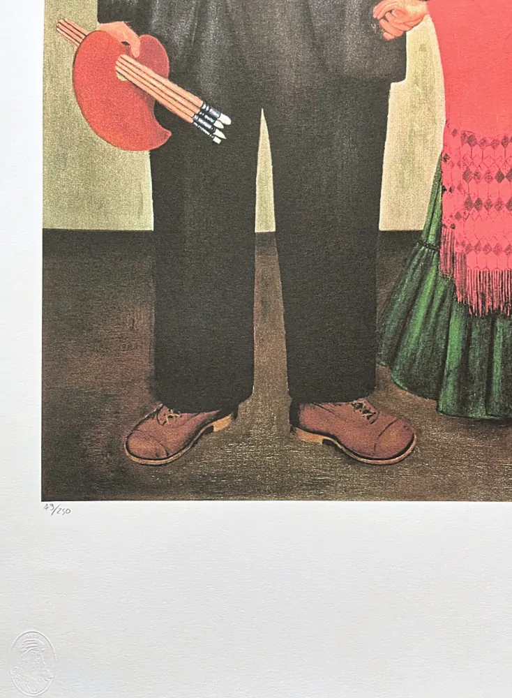 Frida Kahlo - Frieda and Diego Rivera 49/250 - limitovaná edice s certifikací, 50x70cm