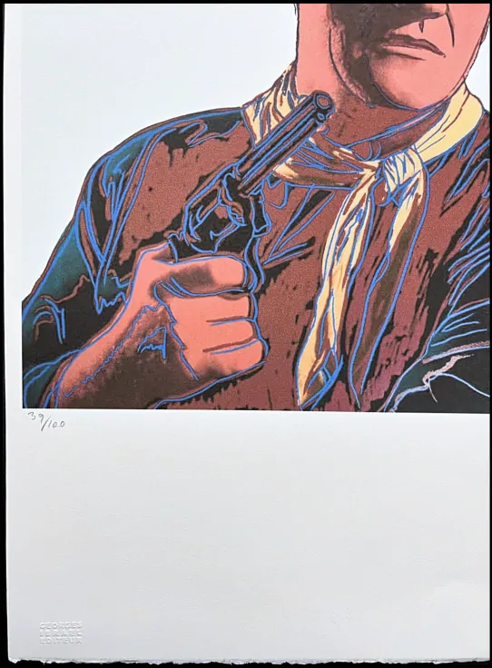 Andy Warhol - John Wayne x/100 - edice Leo Castelli s certifikátem