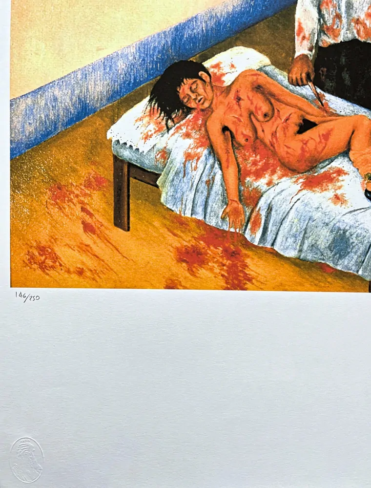 Frida Kahlo - Unos cuantos piquetitos 146/250 - limitovaná edice s certifikací, 50x70cm