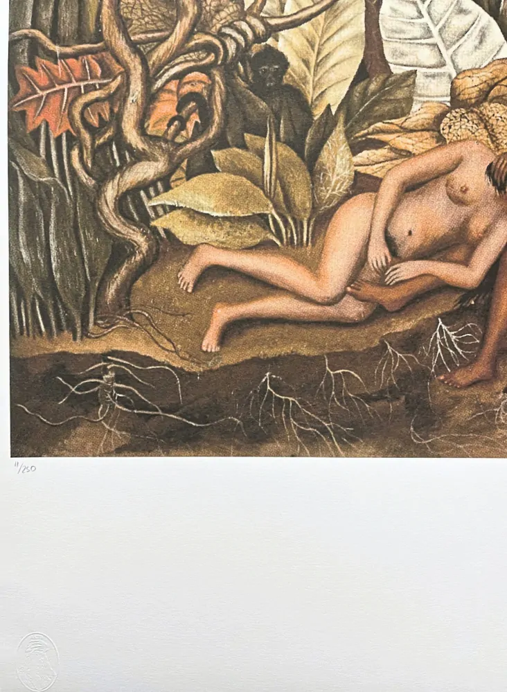 Frida Kahlo - Two Nudes in a Forest 11/250 - limitovaná edice s certifikací, 50x70cm