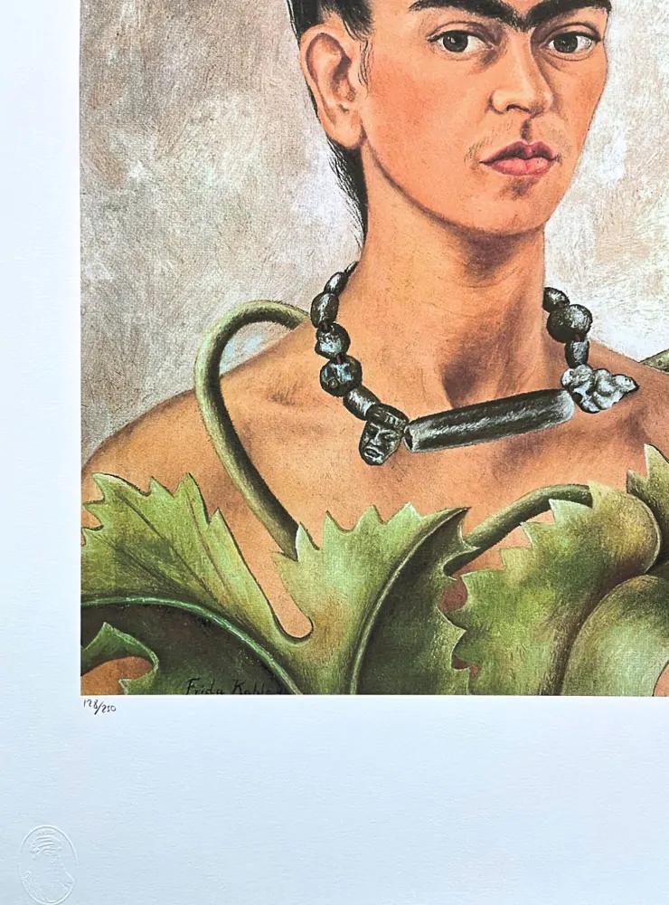 Frida Kahlo - Self Portrait with Braid 128/250 - limitovaná edice s certifikací, 50x70cm