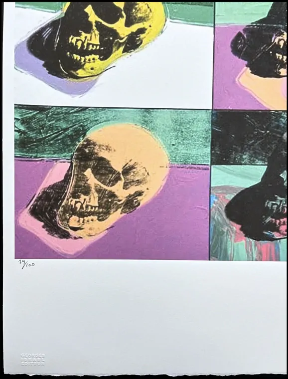 Andy Warhol - 6x Skull x/100 - edice Leo Castelli s certifikátem