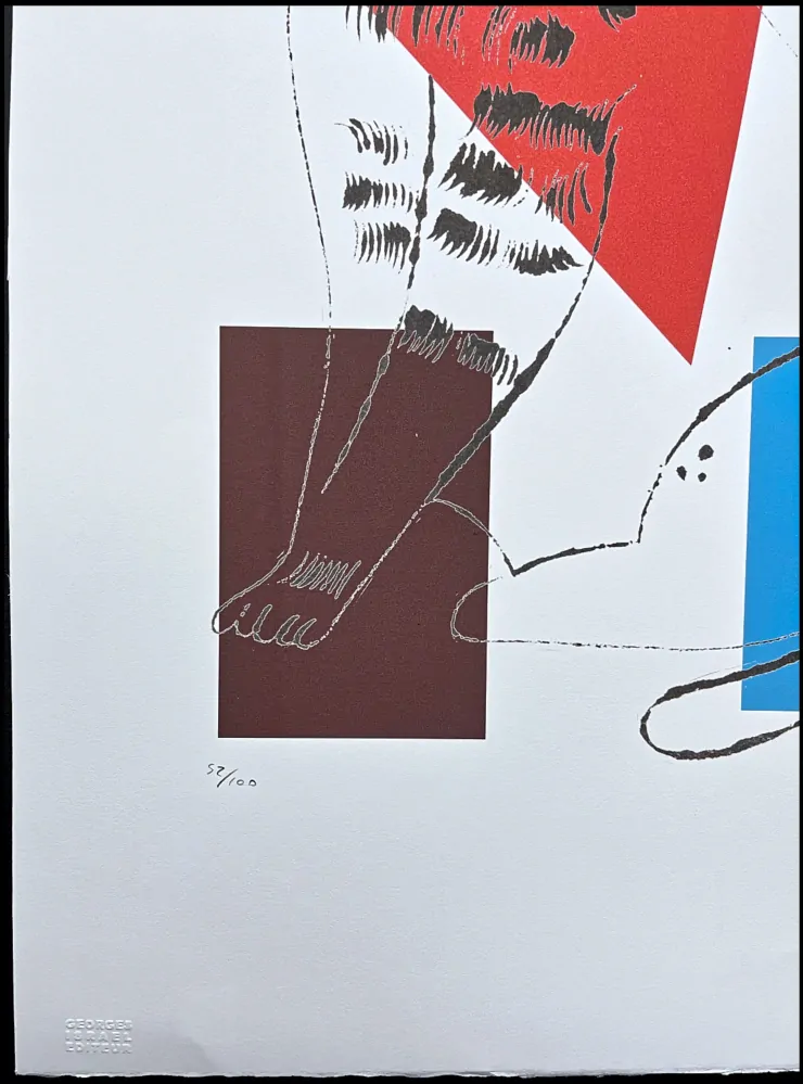 Andy Warhol - Cat Sam barevný III 52/100 - edice Leo Castelli s certifikátem
