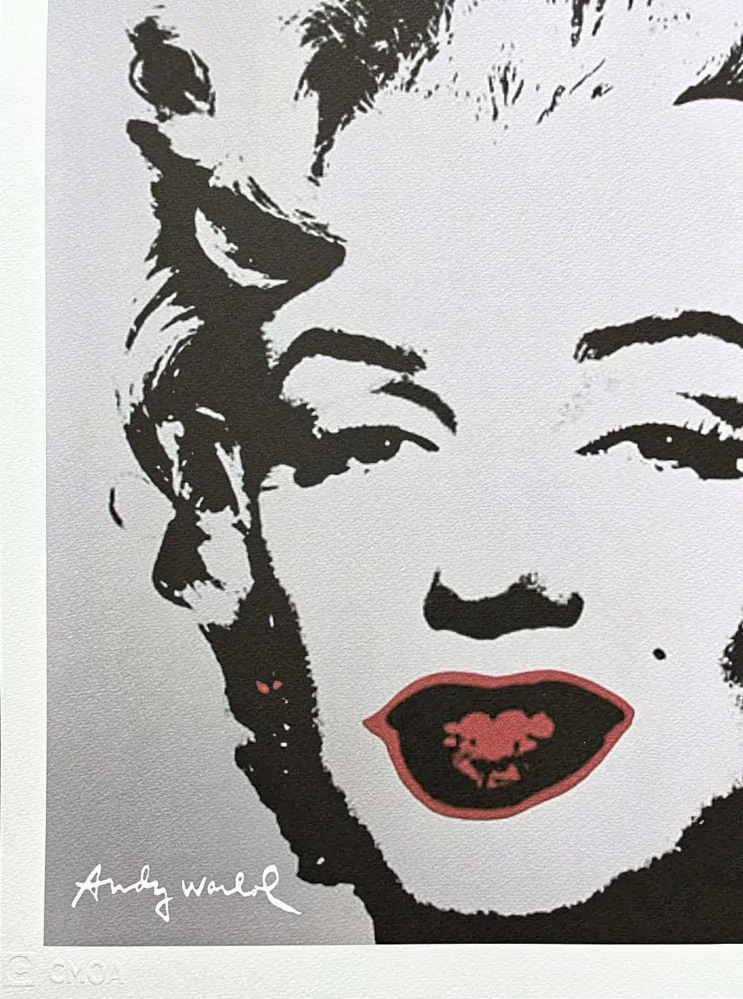 Andy Warhol - Marilyn Monroe světle šedá 139/500 - signováno, 50x50cm, limitovaná edice CMOA s certifikátem