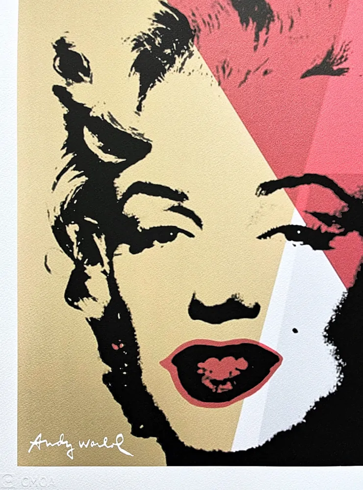 Andy Warhol - Marilyn Monroe ve dvou čtvercích 212/500 - signováno, 50x50cm, limitovaná edice CMOA s certifikátem