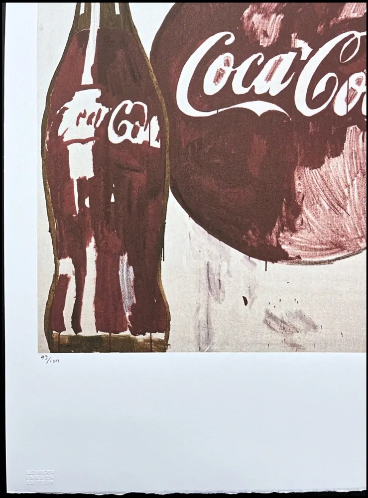 Andy Warhol - Coca-Cola hnědá retro 49/100 - edice Leo Castelli s certifikátem