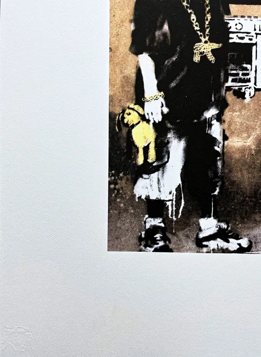 Banksy - Gangster boy 56/150 - číslovaná edice s certifikátem, 50x70cm