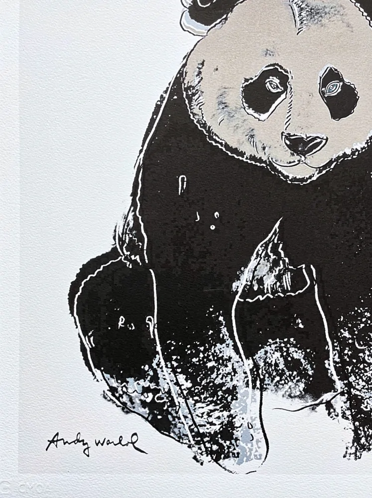 Andy Warhol - Giant Panda 126/500 - signováno, 50x50cm, limitovaná edice CMOA s certifikátem