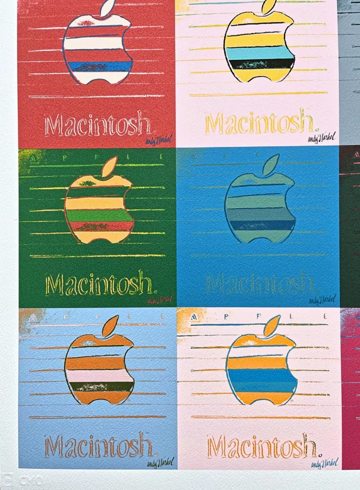 Andy Warhol - 9x Apple x/500 - signováno, 50x50cm, limitovaná edice CMOA s certifikátem