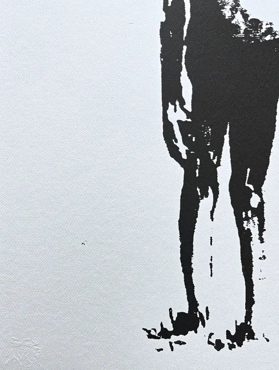 Banksy - Skinny kid 67/150 - číslovaná edice s certifikátem, 50x70cm