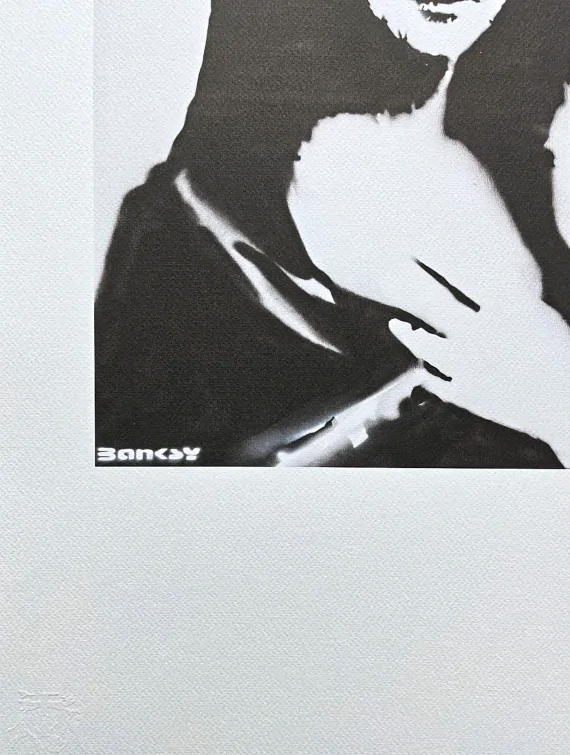 Banksy - Mona Lisa Bazooka 89/150 - číslovaná edice s certifikátem, 50x70cm