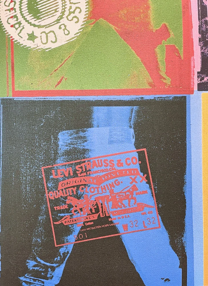 Andy Warhol - Levis x/2400 - 60x60cm, limitovaná edice CMOA s certifikátem