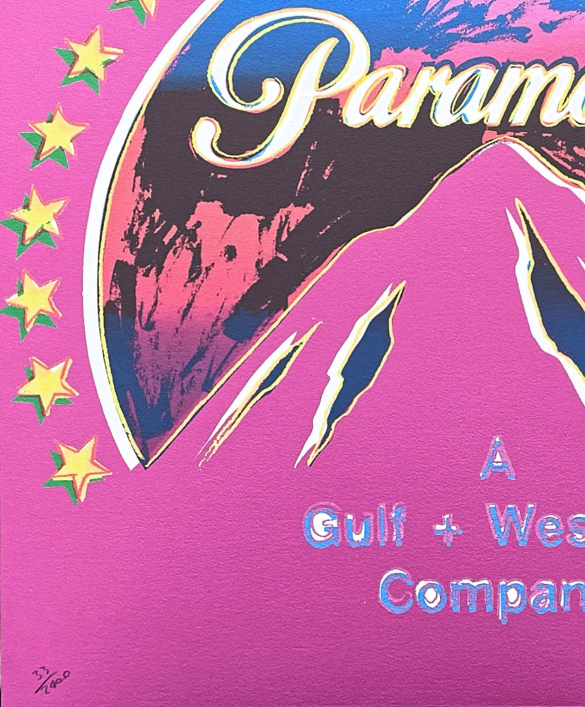 Andy Warhol - Paramount tmavě růžový 33/2400 - 60x60cm, limitovaná edice CMOA s certifikátem