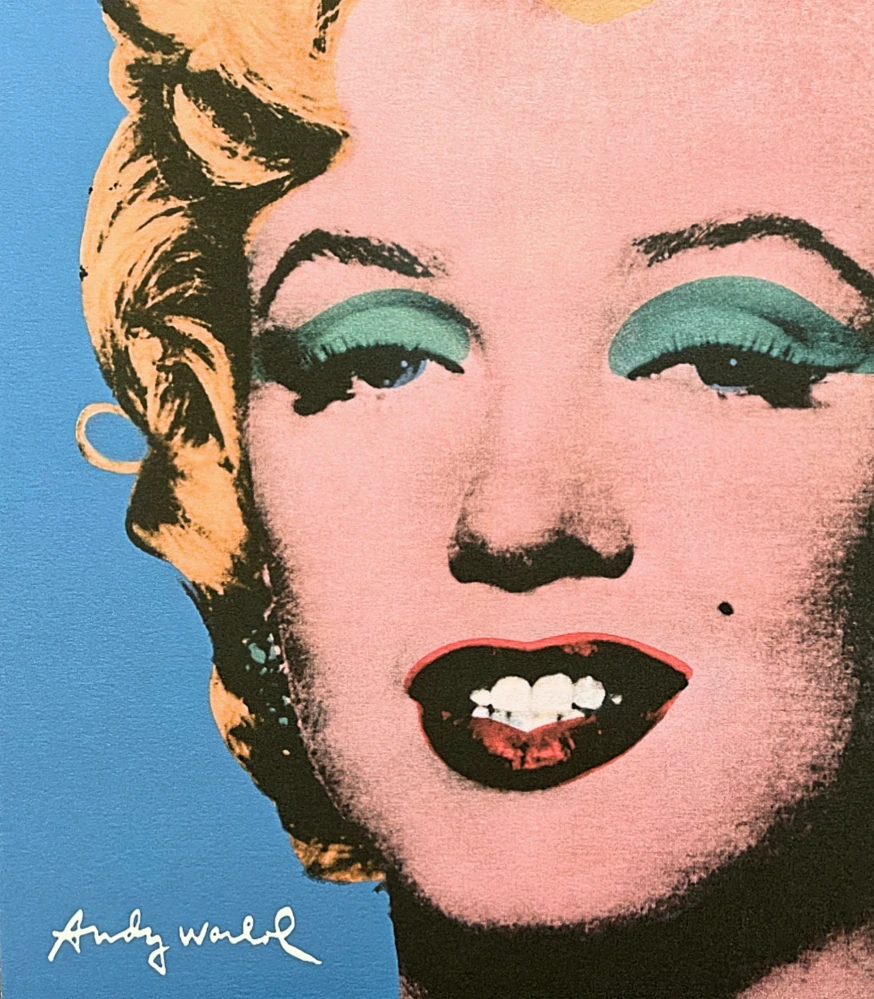 Andy Warhol - Marilyn Monroe světle modrá x/2400 - 60x60cm, limitovaná edice CMOA s certifikátem